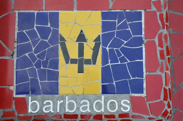 Bandiera delle Barbados Immagine Stock