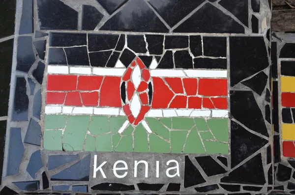 Flagge von Kenia Stockbild