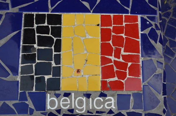 Bandiera del Belgio Immagine Stock
