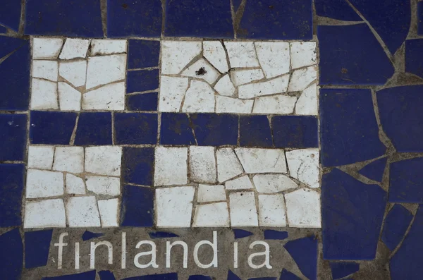 Bandiera della Finlandia Immagine Stock
