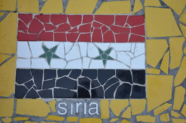 Bandiera della Siria Fotografia Stock