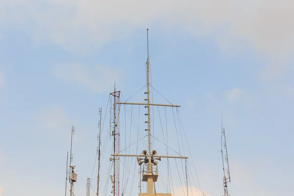 Advertencia de señal de torre . —  Fotos de Stock