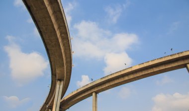Endüstriyel çevre yolu köprüsü Tayland.