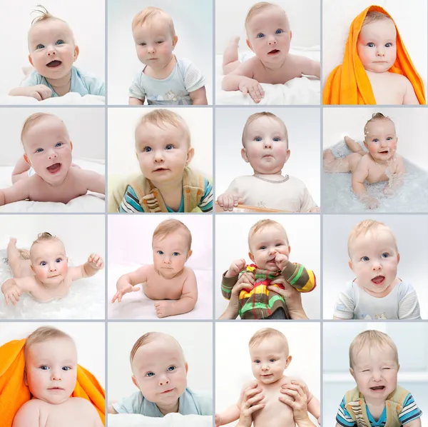 Baby collage — Stock Photo, Image