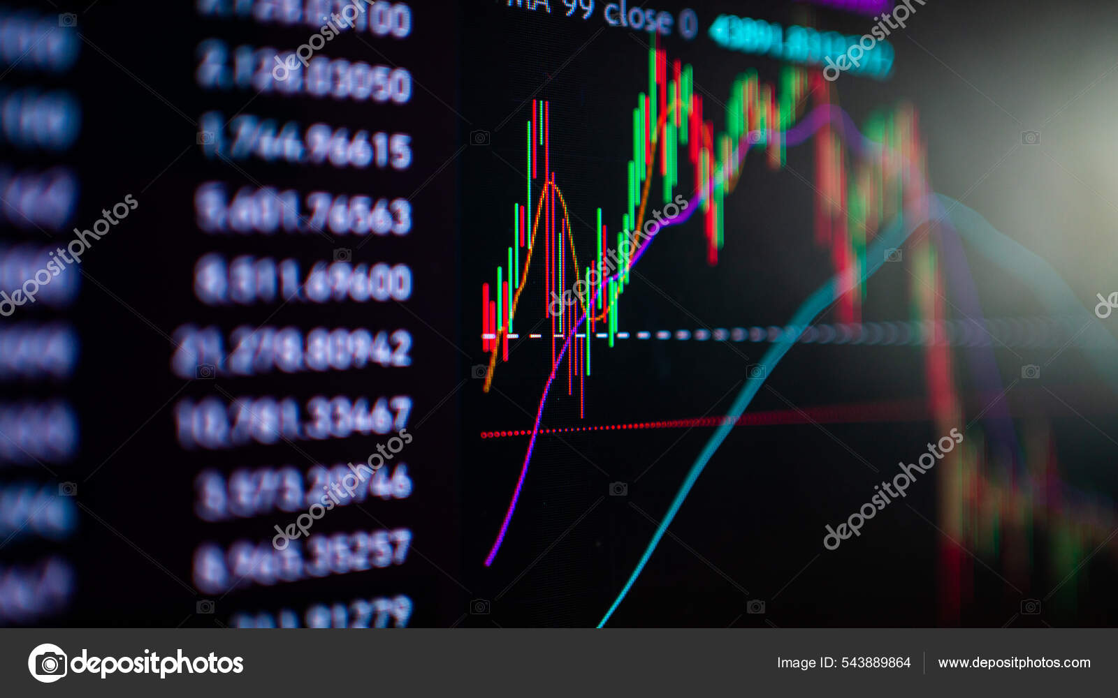 Volatilidad Del Mercado Comercio Cifrado Con Gráfico Precios