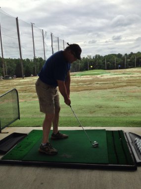 Golf driving range, pratik.