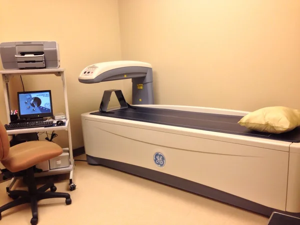 Mamogram kontor för årlig kontroll. verktyg och maskin för mamogram. Royaltyfria Stockfoton