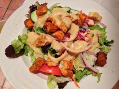 yiyecek. sandviç, salata, çöl.