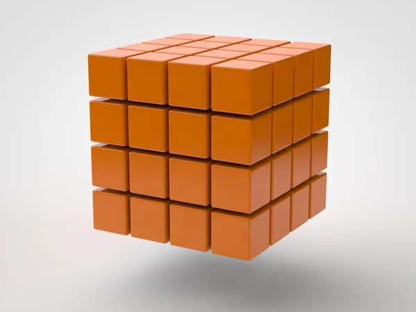 64 Orange Cube — Stock Photo, Image