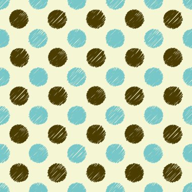 Renkli Daireler çizilmiş desen