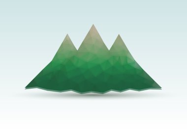 üçgen soyut dağ