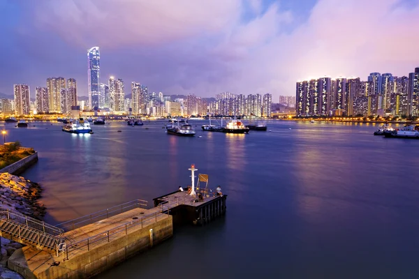 Hong Kong tsuan wan night — Stock Photo, Image