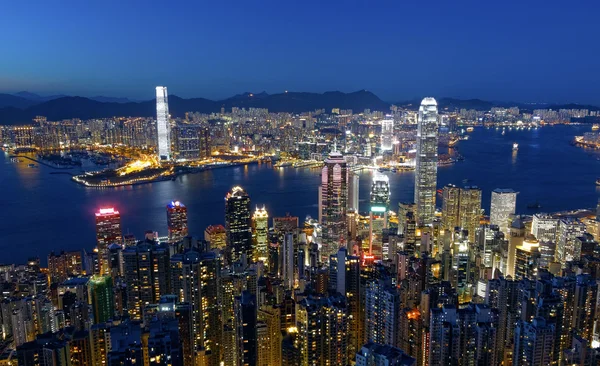 Hong kong city night — Stock Photo, Image