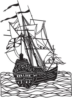 Sailing ship clipart