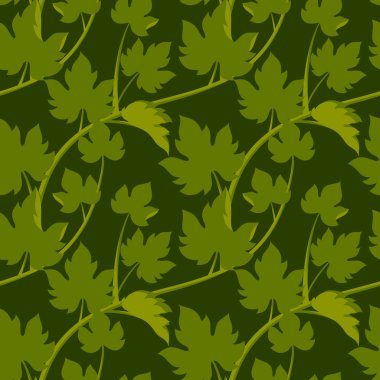 Yapraklı kusursuz desen