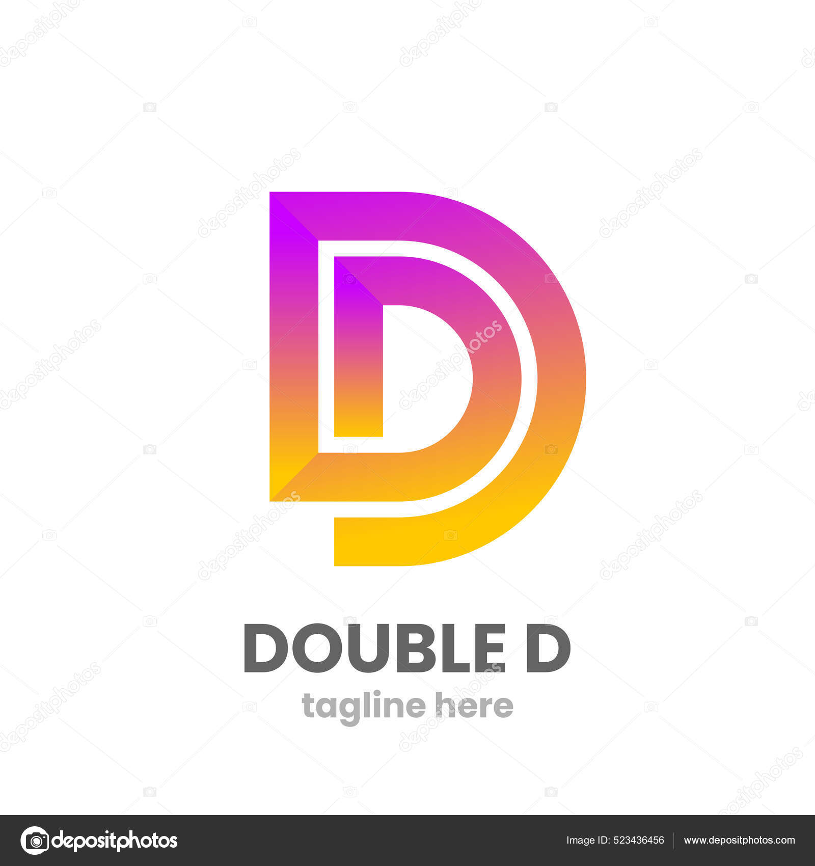 Double D Drop And Drop Two Blue Letters D Like A Stock, 52% OFF