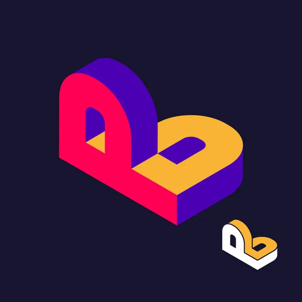 Monogram Letter Logo Ontwerp Template Abstracte Letter Letter Modern Vectorembleem — Stockvector