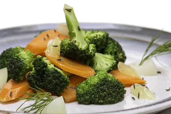Brokolice mrkev salát — Stock fotografie
