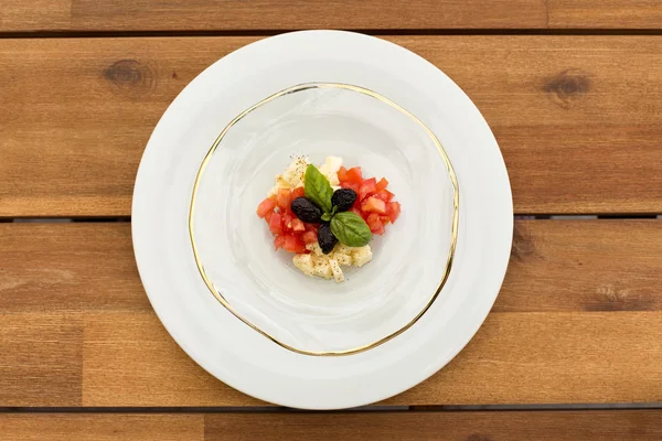 Taze caprese tartar — Stok fotoğraf