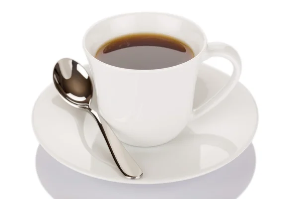 Tasse de café et cuillère — Photo