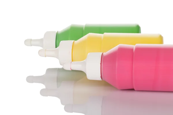 Bottles of paint — Stock Photo, Image