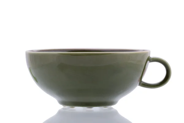 Green ceramic cup — Stock Photo, Image