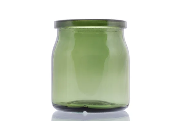 Frasco de vidrio verde — Foto de Stock