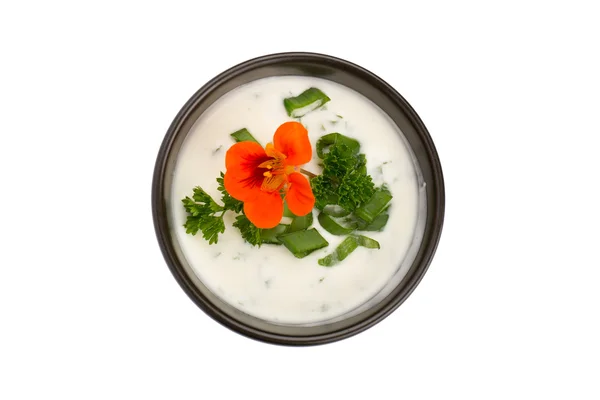 Schüssel Sauce — Stockfoto