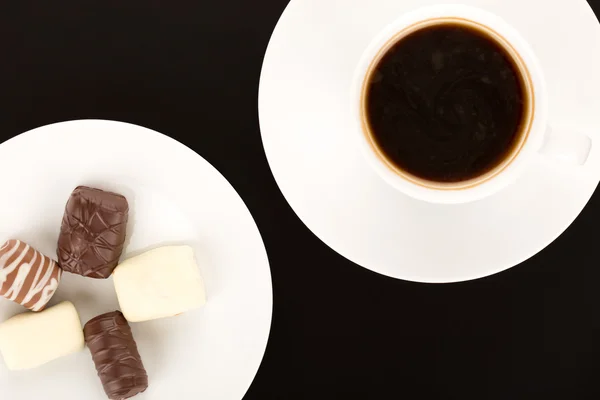 Çikolata ve kahve — Stok fotoğraf