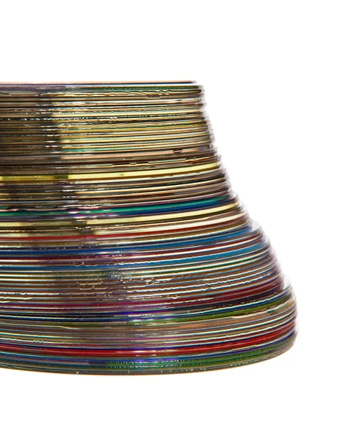 Uma pilha de discos ópticos — Fotografia de Stock