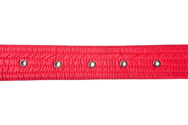 Ceinture de fond textile rouge — Photo