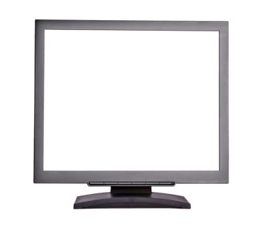 beyaz zemin üzerinde lcd ekran