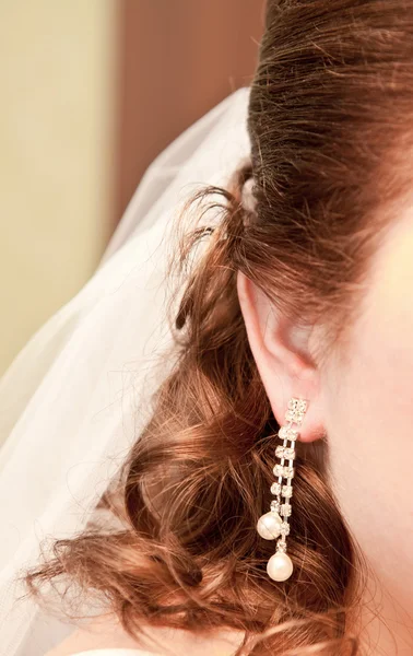 Bridesmaid earrings — Stock Photo, Image