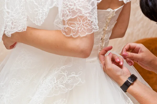 Bride corset tie — Stock Photo, Image