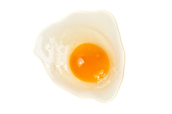Raw yolk and white of egg — Stock Photo, Image