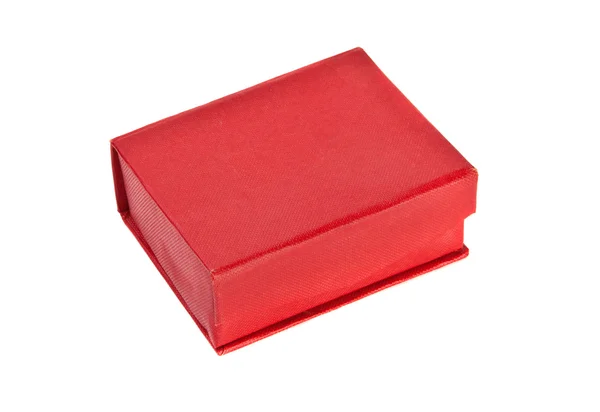 Closed red box on a white background — Stock Photo, Image