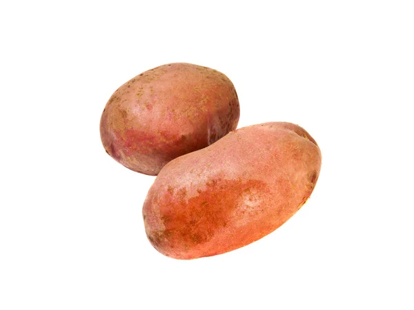 Patatas crudas sobre un fondo blanco —  Fotos de Stock