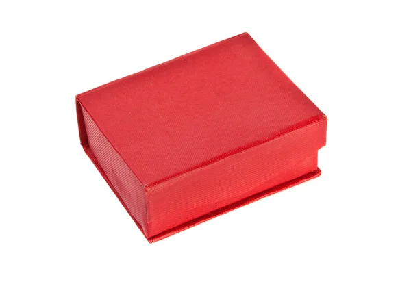 Closed red box on a white background Stock Photo