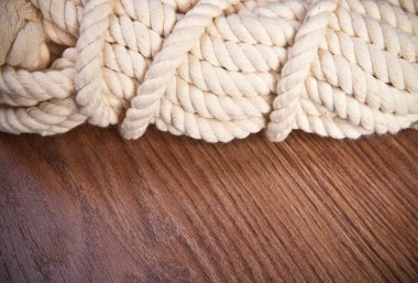 ahşap arka plan bakış beyaz ipi