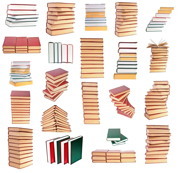 Definir uma pilha de livros — Fotografia de Stock
