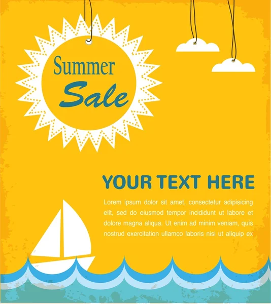 Summer sale infographic — Stock Vector