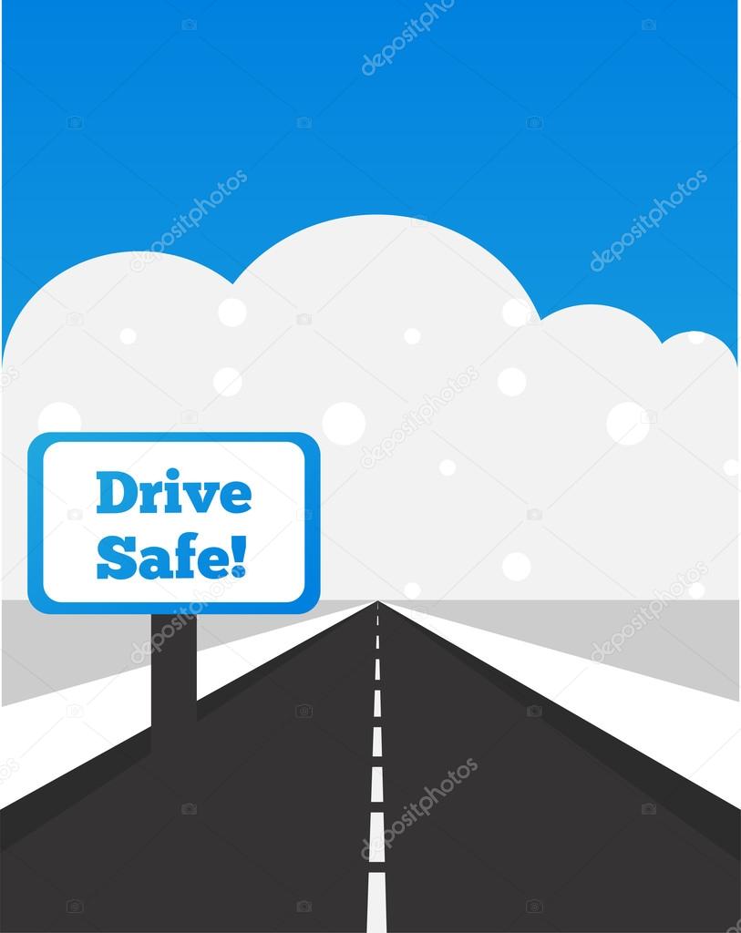 Drive carefully at winter time