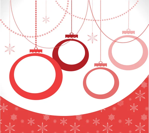 Christmas sale balls with snowflake illustration. — Stockfoto