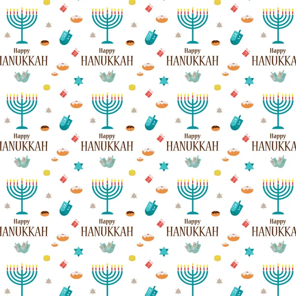 Hanukkah fundo e modelo — Vetor de Stock