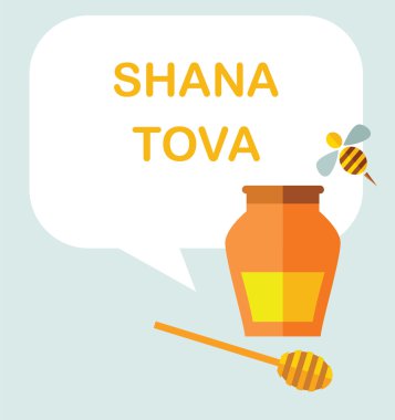 Yahudi yeni yılı için kart tatil rosh hashanah. mutlu yeni yıl İbranice