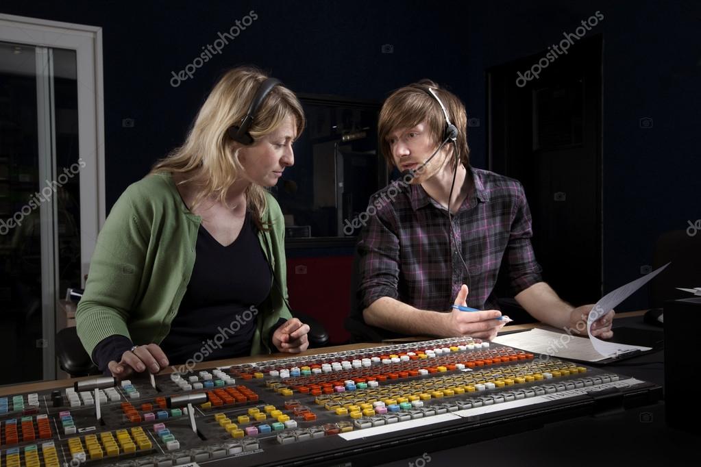 Vision Mixer and Director in TV Gallery Stock Photo by ©antb 21687749