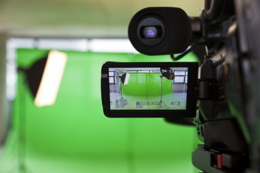 Viewfinder on an HD TV Camera clipart