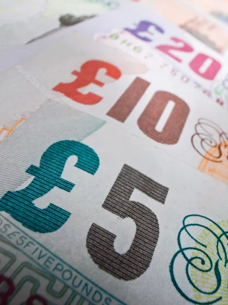British Currency Close-up — Stock Photo, Image