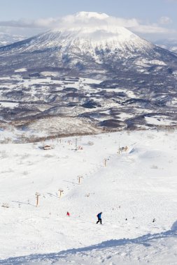 Winter sports at Niseko Resort, Hokkaido, Japan clipart