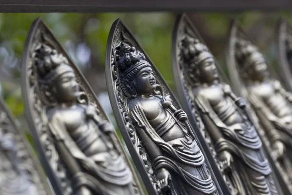 Small Bodhisattva statues at Temple in Kyoto — Stock Photo, Image